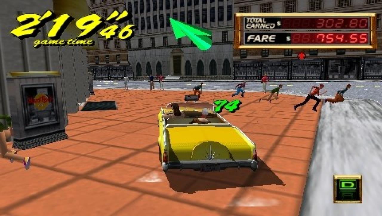 [02/04/2007] Platz 7: Crazy Taxi ist wohl der bekannteste Vertreter von erfolgreicher Ingame-Werbung in der gesamten Videospielgeschichte. Ziel des Spiels war es, die Passagiere zu den gewünschten Orten wie Pizza Hut, KFC oder Levi's zu fahren.