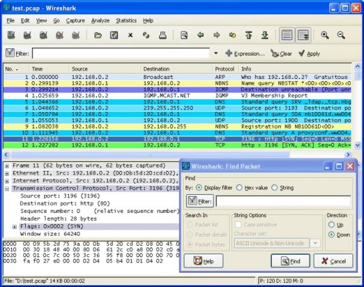 [25/05/2007] (Bild: Wireshark.org)