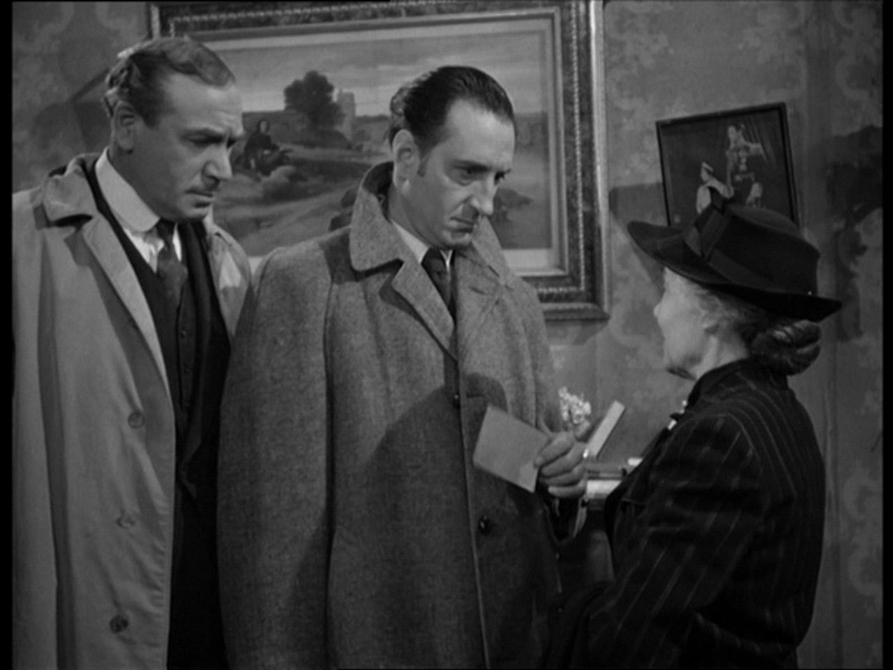 [26/06/2007] Holmes (B. Rathbone, mi.) und Watson (N. Bruce, li.) ermitteln wieder.