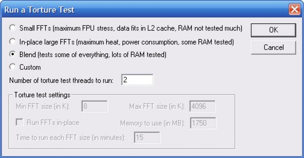 [17/06/2007] Belastungstest mit Prime95