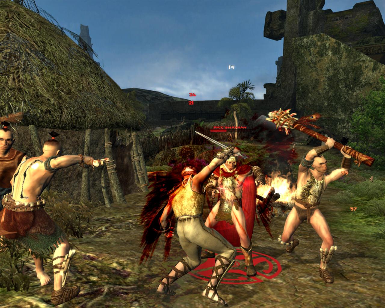 [06/07/2007] Age of Conan ist das wohl härteste MMO. Zwar dürfen Sie in Deutschland keine Gliedmaßen mehr abtrennen, Blut fließt aber noch immer in Hülle und Fülle. 