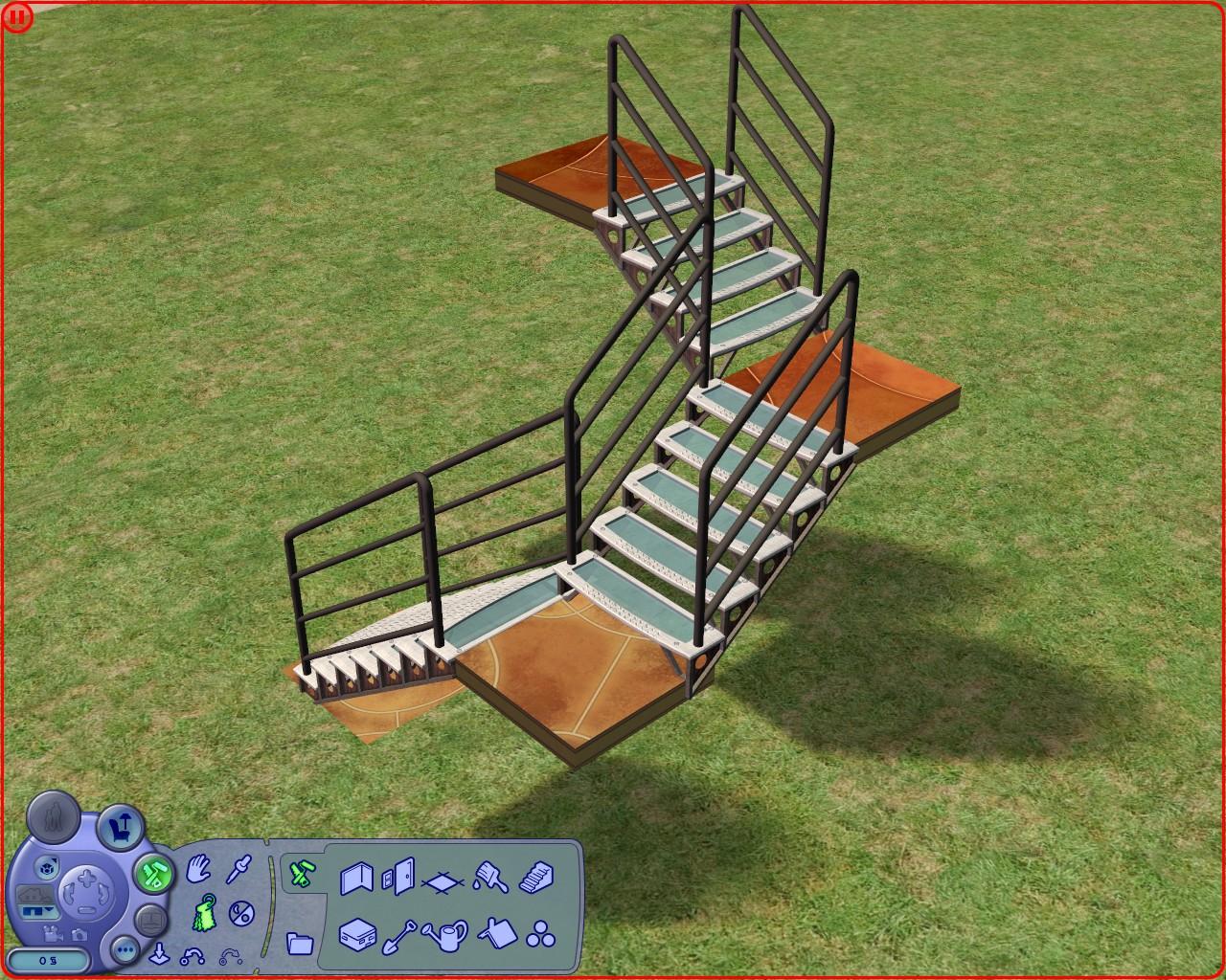 [16/08/2007] Schritt 4 Die Treppe ist fertig. Sie können die übrigen Hilfsmittel nun wieder entfernen, den Boden ebnen und mit dem eigentlichen Bau des Hauses beginnen.