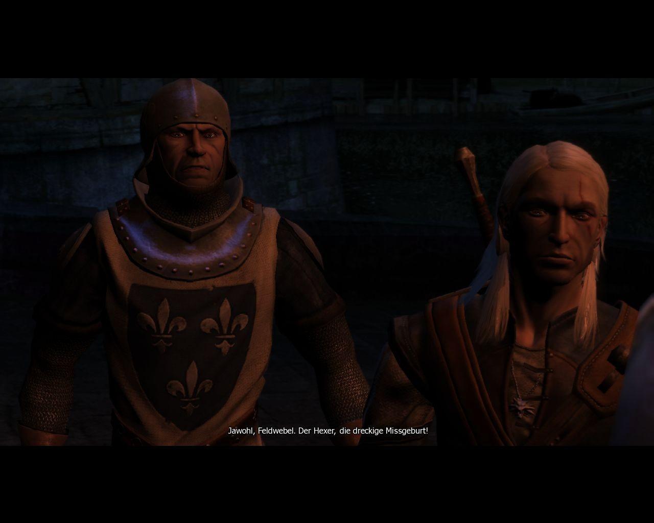 [17/09/2007] Die deutsche Synchronisation von The Witcher klingt leider unglaublich hölzern. Das wirkt mitunter sogar schon unfreiwillig komisch, nimmt dem Spiel allerdings auch die Atmosphäre.