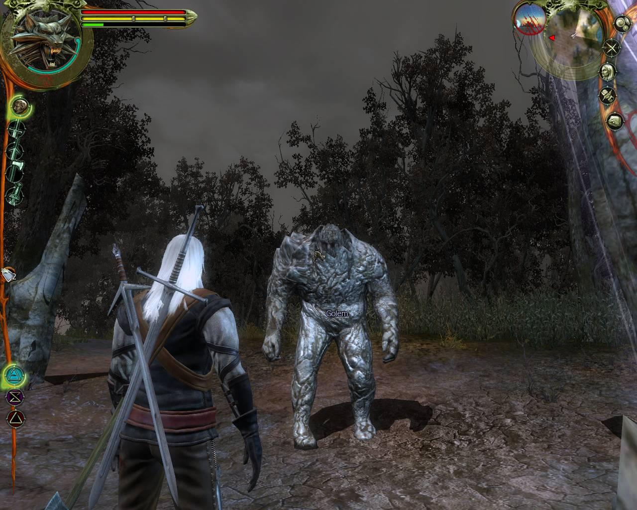 [16/10/2007] Den noch leblosen Golem muss Geralt aktivieren - bloß wie? Tipp: Metall und Gewitter hängen irgendwie damit zusammen.
