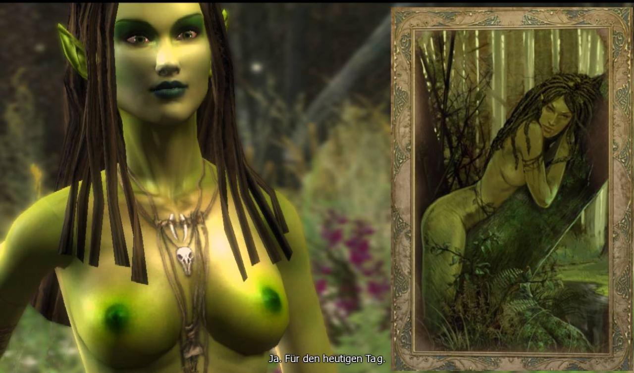 [18/10/2007] Auch von den Dryaden kann Geralt die Finger nicht lassen.