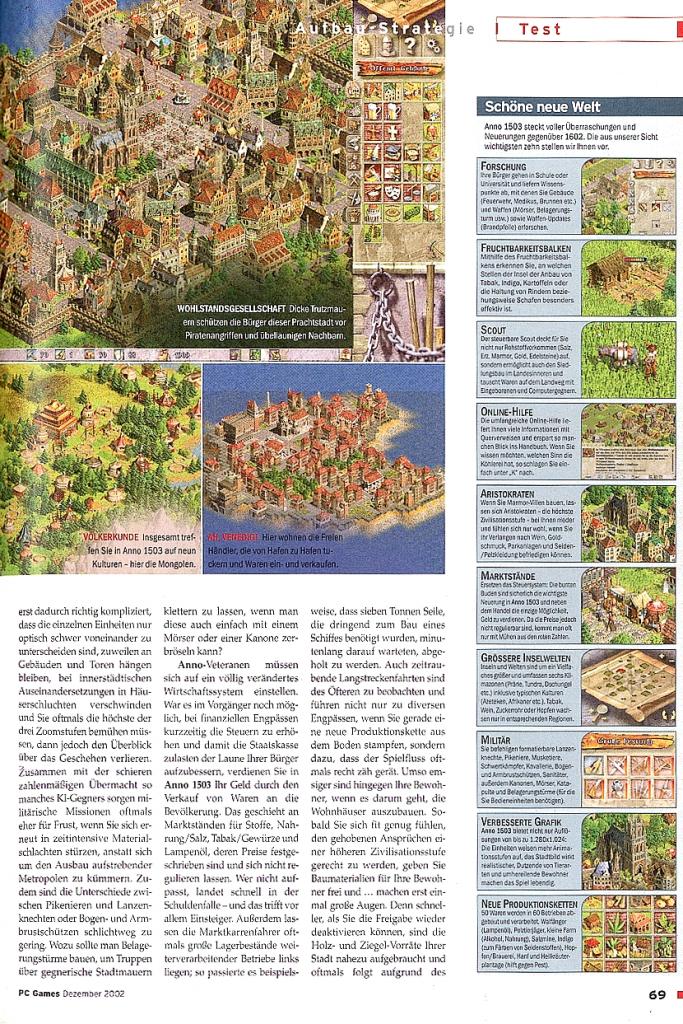 [25/10/2007] Anno 1503 im Klassik-Test, ein erfolgreicher Nachfolger zu Anno 1602 (2)