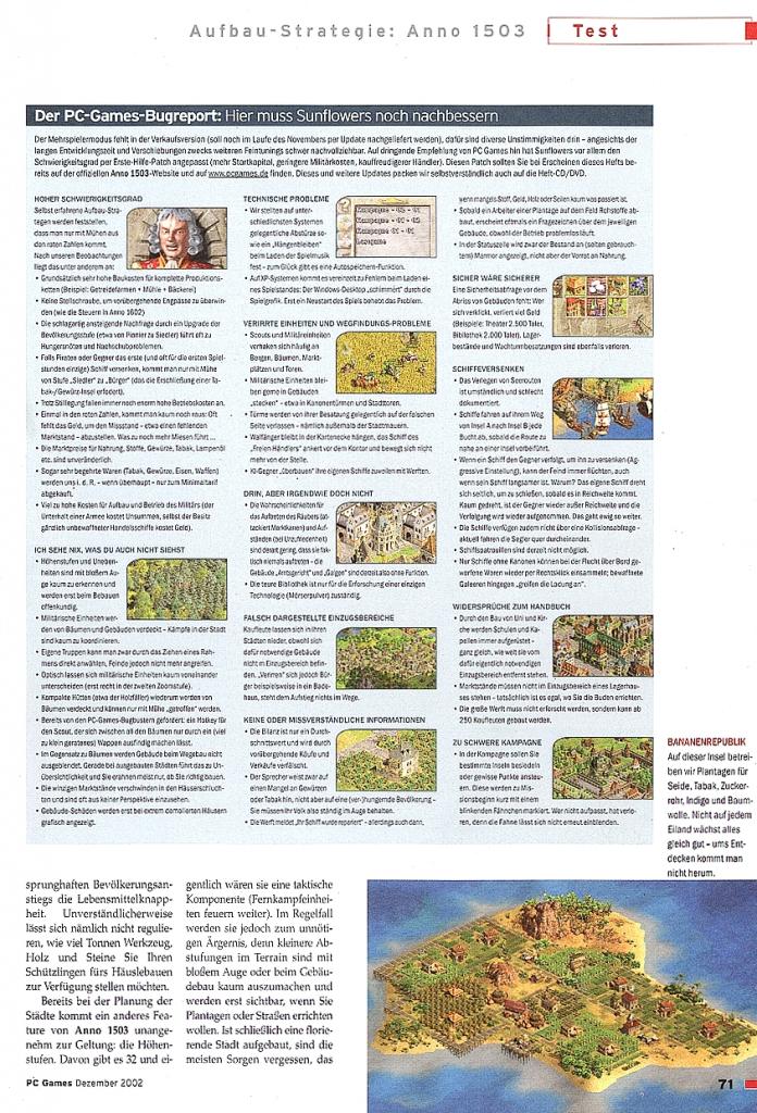 [25/10/2007] Anno 1503 im Klassik-Test, ein erfolgreicher Nachfolger zu Anno 1602 (4)