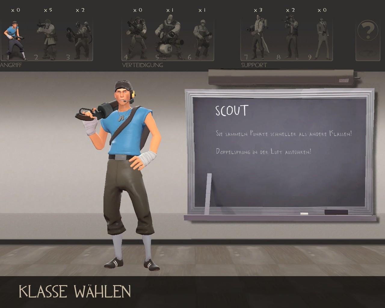 [08/10/2007] Flinke Füße beweist auch der Scout aus Team Fortress 2. Er gehört zu den schnellsten Schützen, die wir auf dem Schlachtfeld je erlebt haben. Und dabei hat er doch - wie seine Kollegen - so viel Unfug im Kopf.