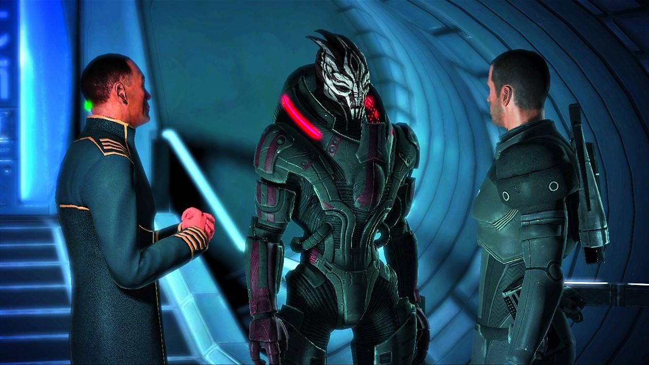 [01/12/2007] Dialoge lassen sich in Mass Effect glücklicherweise überspringen. Einige Zwischensequenzen hingegen nicht. 