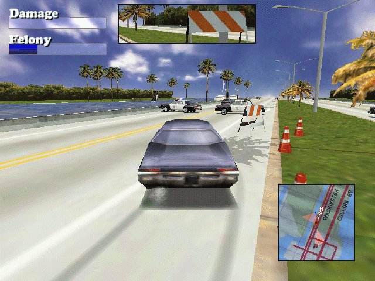 [14/03/2008] 1999: Driver erklärt sein Spielprinzip im Tite. Die großen Städte erschienen grafisch hübsch, aber die Missionen kamen selten übers Fahren von A nach B hinaus.