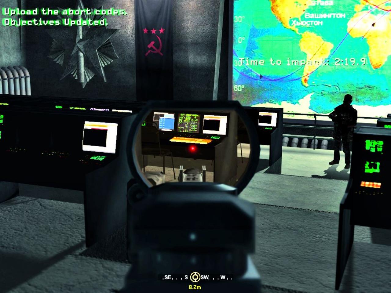 [17/03/2008] Erst wenn der Raum von gegnerischen Soldaten gesäubert ist, haben Sie Zugriff auf den Computer und laden die Abbruchcodes herunter.