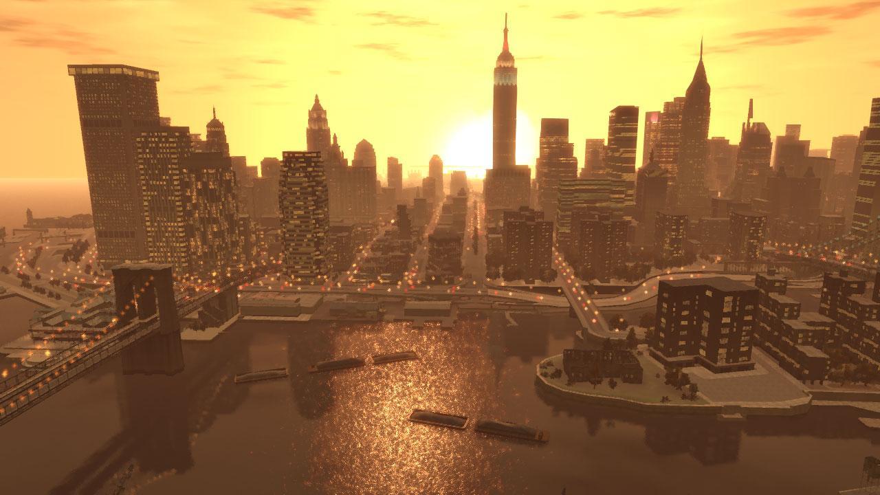 [25/04/2008] GTA 4: Auch die Welt des Nachfolgers muss hier rein. Im Gegensatz zu San Andreas ist Liberty City einem echten Vorbild, New York, nachempfunden. Der Wiedererkennungswert ist sehr hoch. In Sachen Leben und Beschäftigungsmöglichkeiten gehört Liberty City zur Spitze: Bowling, Bars, Kneipen, Golfplätze, Restaurants - alles scheint enthalten zu sein.