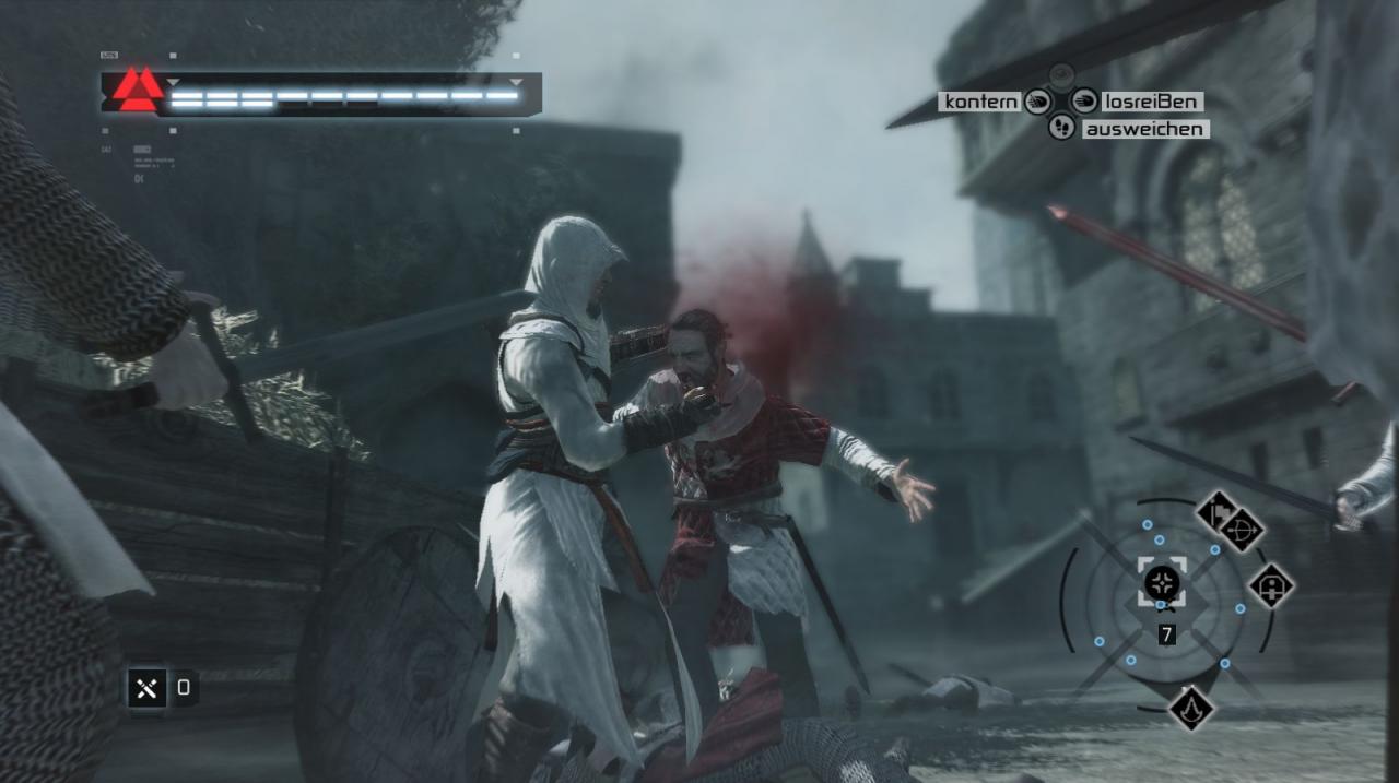 [09/04/2008] Assassin’s Creed spart nicht mit Gewaltdarstellung. Dass somit nur erwachsene Spieler angesprochen werden, versteht sich von selbst.