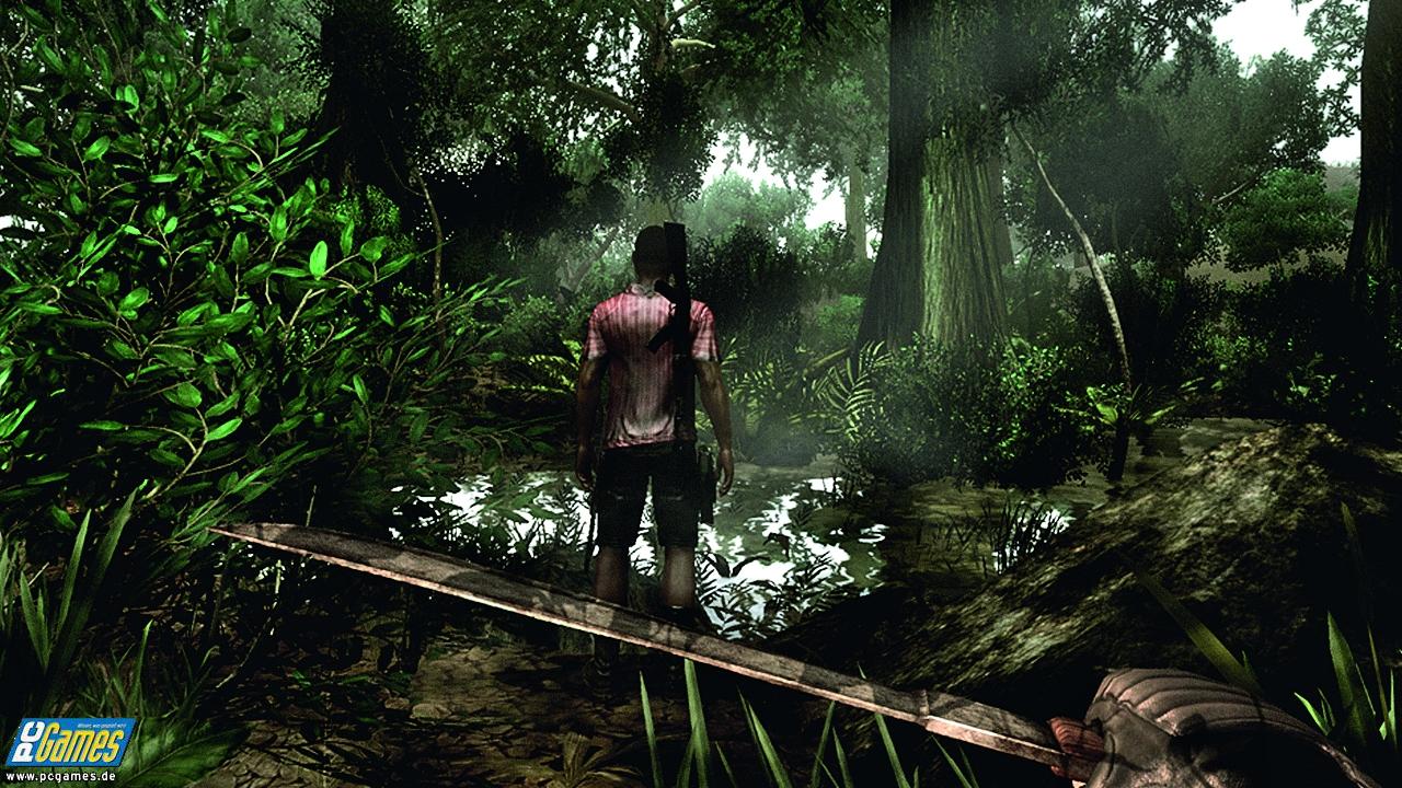 [06/04/2008] Far Cry 2 bietet nicht nur Savanne und sengende Hitze. Abkühlung gibt's im Dschungel.
