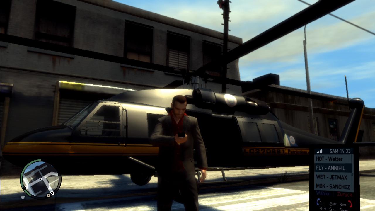 [09/05/2008] 359-555-0100 - das war der Cheat-Code, um einen Helikopter in GTA 4 herbeizurufen.