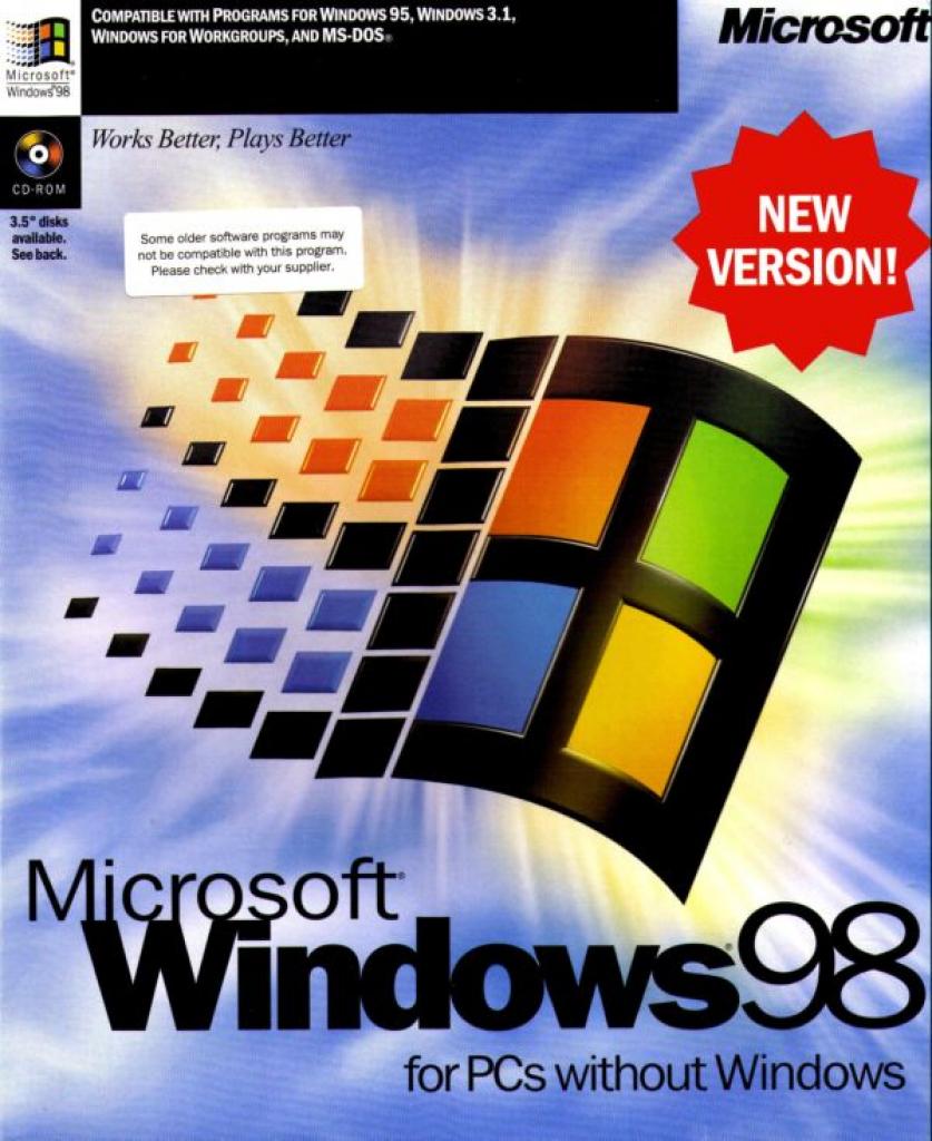 [29/05/2008] DieVerpackung von Windows 98.