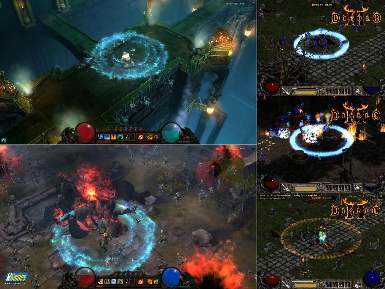 [30/06/2008] Ein perfektes Beispiel, wie sich Effekte im Laufe der Zeit weiterentwickelt haben. Hier tritt Diablo 2 gegen Diablo 3 an.