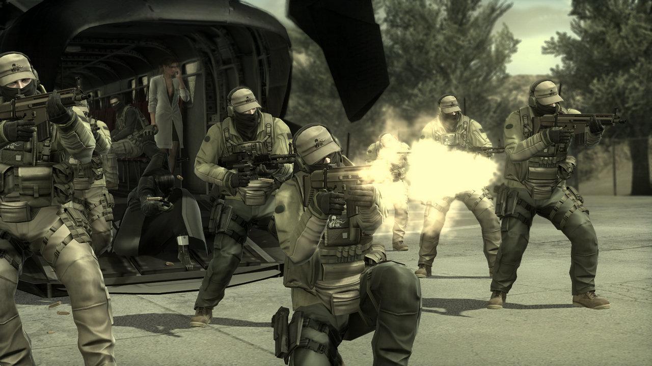 [24/06/2008] Metal Gear Solid 4: Guns of the Patriots - Die vereinten Nationen sind von der Kriegswirtschaft derart abhängig, sodass private Söldner-Firmen eine große Rolle in der Wirtschaftsordnung spielen und sie in Schwung bringen sollen. Viele Regierungen werden daraufhin zu totalitären Mächten. 