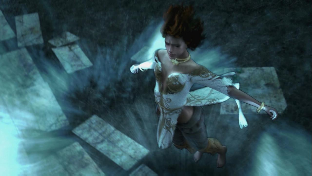 [12/06/2008] Beim Einsatz ihrer magischen Fähigkeiten erinnert Elika an Final Fantasy 10