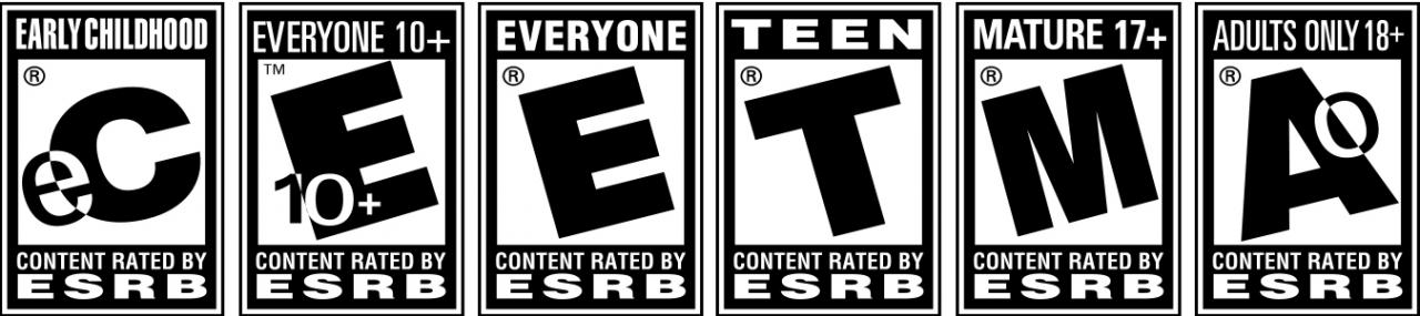 [28/06/2008] Die Alterseinstufungen des Entertainment Software Rating Boards (ESRB).