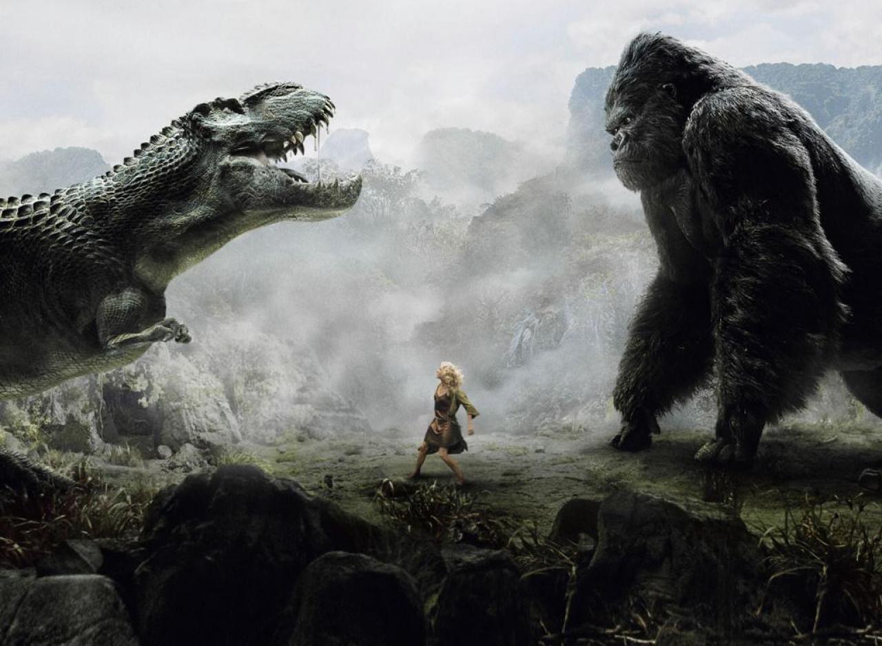 [08/07/2008] Platz 3: King Kong - Der Abenteuerfilm von Peter Jackson aus dem Jahr 2005 ist die Neuverfilmung des Filmklassikers King Kong und die weiße Frau von 1933. Naomi Watts, Jack Black und Adrien Brody spielen die Hauptrollen. Mithilfe der Motion-Capture-Technik wurde die Mimik Andy Serkis’ auf den computeranimierten Gorilla King Kong übertragen, wie schon bei der Figur Gollum aus den Der Herr der Ringe-Filmen. Produziert wurde der Kinofilm von den Firmen Big Primat Pictures, WingNut Films und Universal Pictures. King Kong landet auf dem 3. Platz unserer Rangliste der im Computer erstellten Charaktere und Monster. Quelle:Universal Pictures & wikipedia