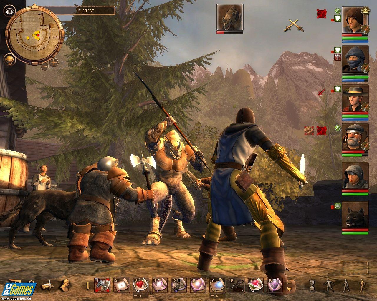 [22/07/2008] Sacred 2 oder Drakensang (im Bild) - welches Rollenspiel begeistert in diesem Jahr mehr Fantasy-Fans? Das Schwarze Auge ist erfreulich bugfrei, sieht gut aus (auch auf schwächeren PCs) und bietet Spielspaß für Wochen.