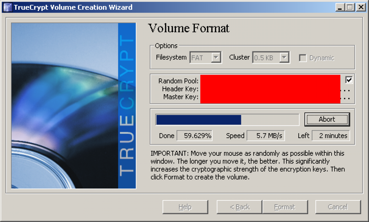 [07/07/2008] Der Truecrypt-Einrichtungsassistent