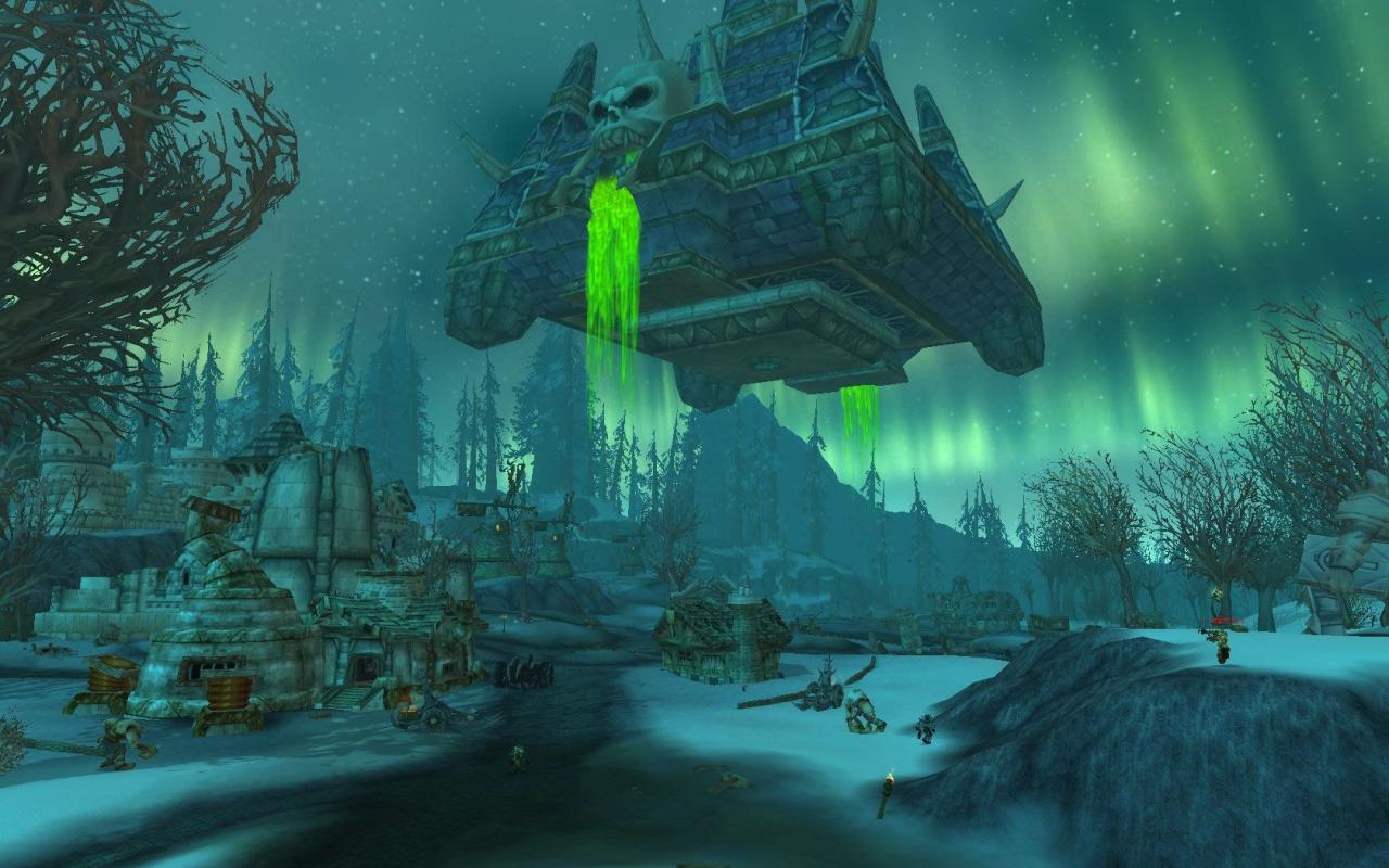 [24/07/2008] World of Warcraft - In der persistenten Online-Welt wäre ein einflussreiches Wetter-System durchaus sinnvoll. So könnte Schnee beispielsweise negativen Einfluss auf Schnelligkeit oder Treffsicherheit haben.