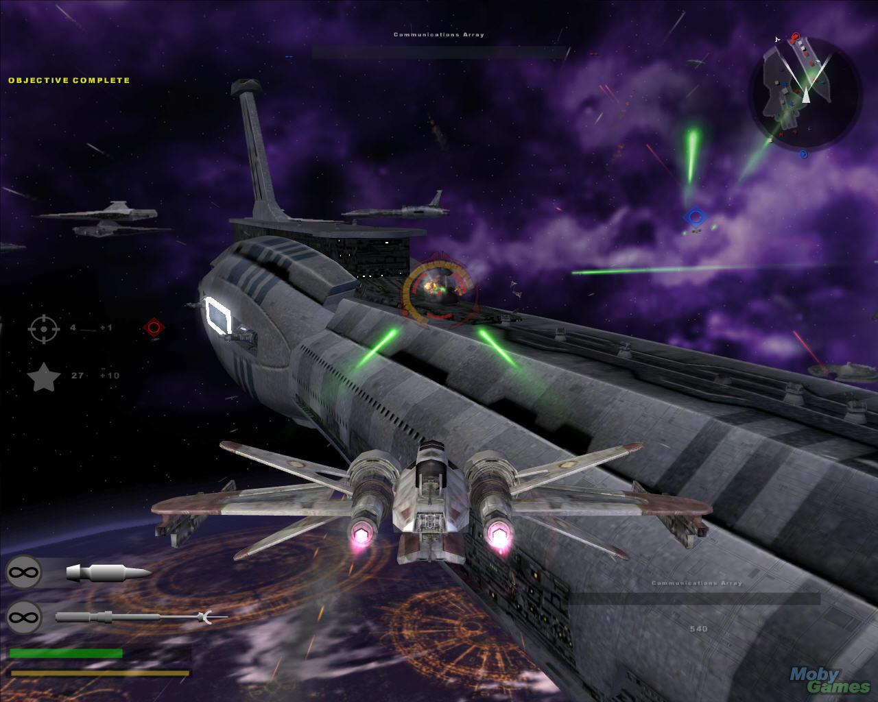 [15/08/2008] Star Wars: Battlefront 2 - bietet Arcade-Action im Lucas Arts-Universum. Man kann fast jede Raumschlacht aus den Kinofilmen nachspielen, wahlweise in Ego- oder Third-Person-Ansicht des Kampfschiffs.
