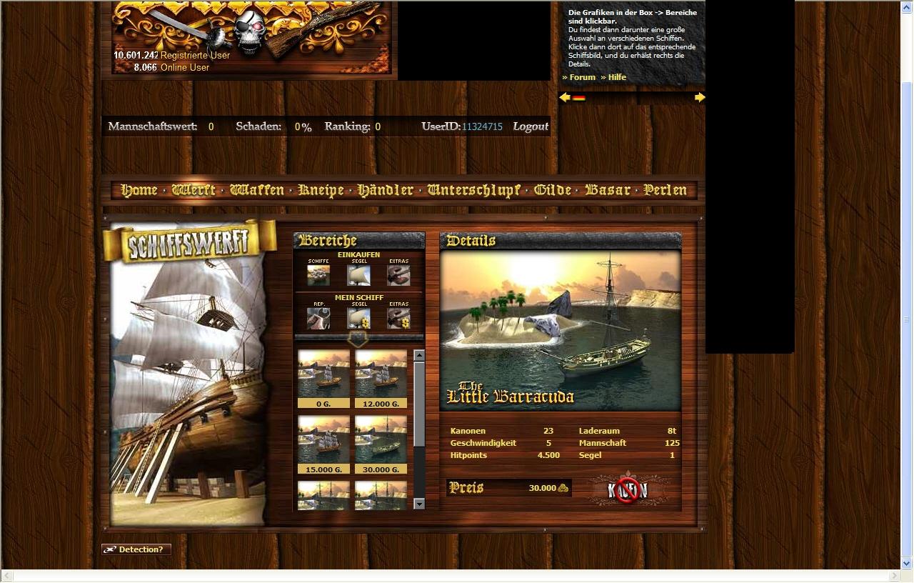 [25/09/2008] Bei Seafight könnt ihr euch nicht nur in spannende Piratenabenteuer stürzen, sondern auch jeden Monat einen Betrag von 10.000 Euro gewinnen. (6)