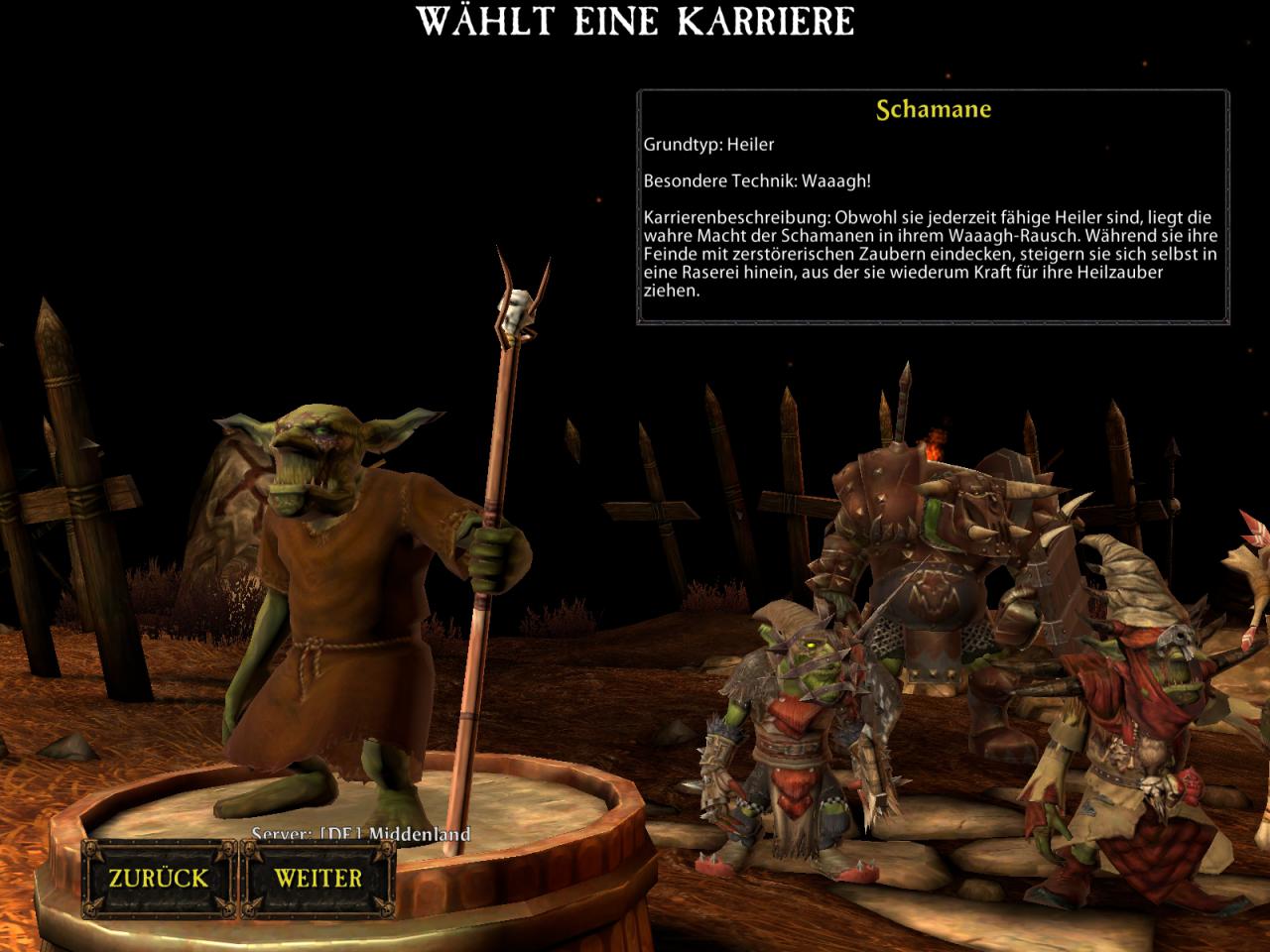 [16/09/2008] Recht so - ein Schamane soll es sein, versehen mit Heilung und dem Waaaagh-Rausch.
