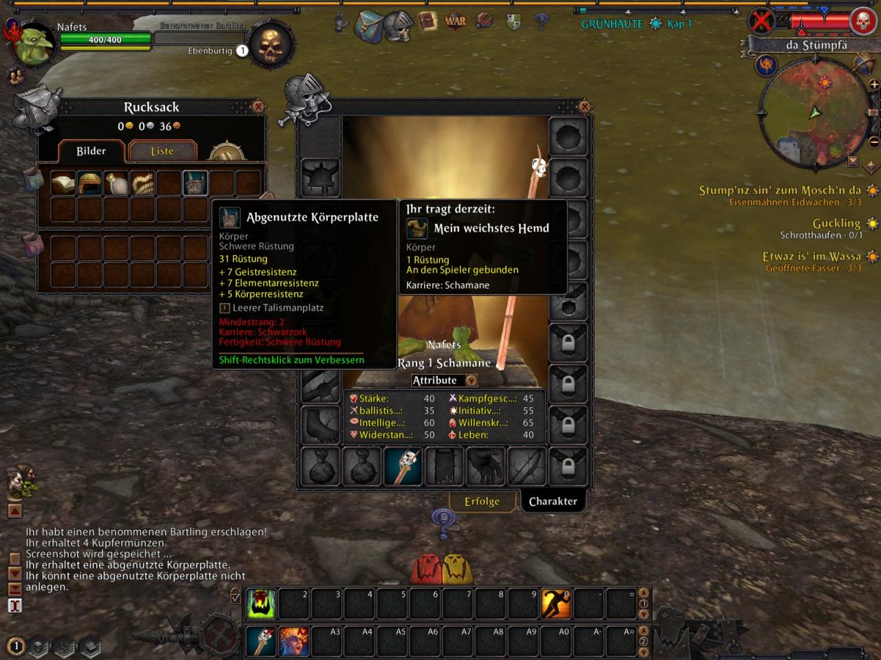[16/09/2008] Standard-Features wie automatischer Gegenstandsvergleich sind bei WAR von Anfang an dabei, gut so.