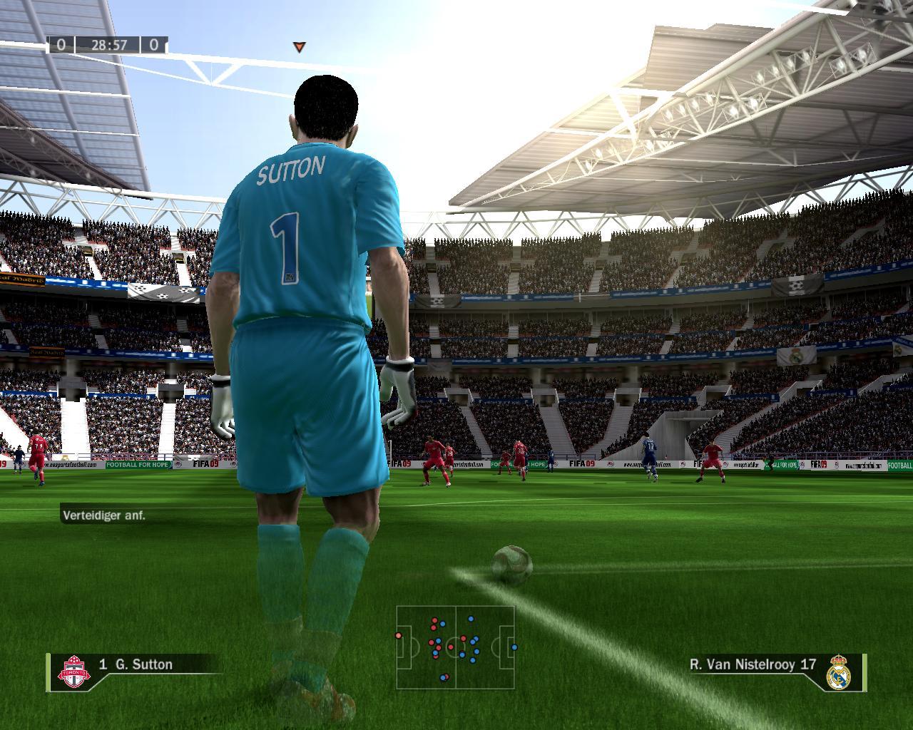 [11/09/2008] PC-Screenshot aus dem Vorgänger, FIFA 09.