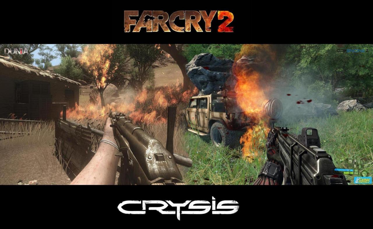 [17/10/2008] Far Cry 2 gegen Crysis: DuniaEngine vs. CryEngine 2