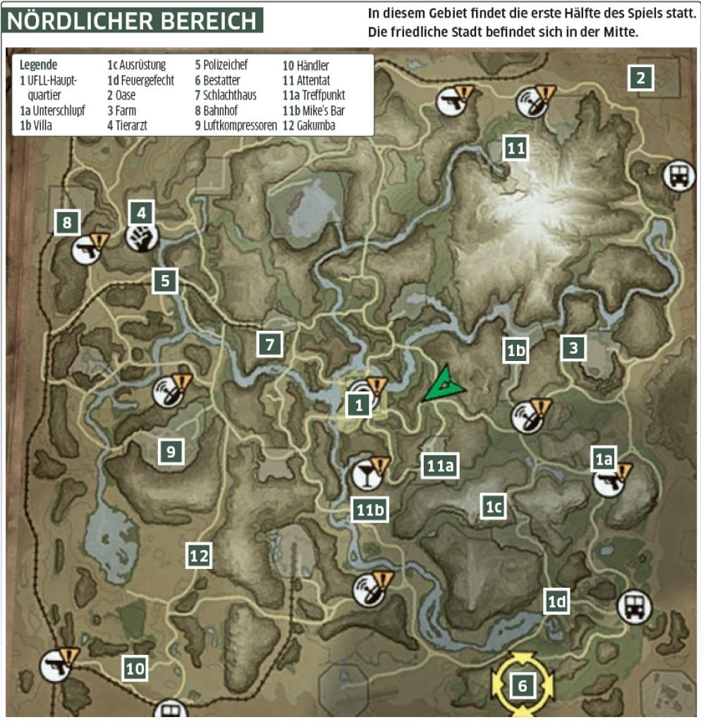 [28/10/2008] Karte für die Missionsabschnitte 1 bis 12.