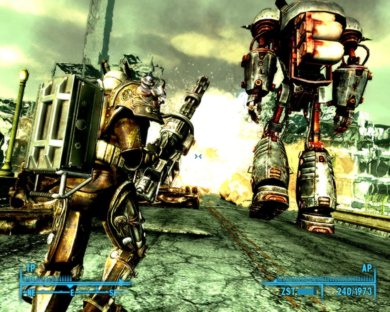 [11/11/2008] Man spielt wahlweise aus der Egooder Verfolgeransicht. Auf den ersten Blick könnte man Fallout 3 fast mit einem Shooter verwechseln.