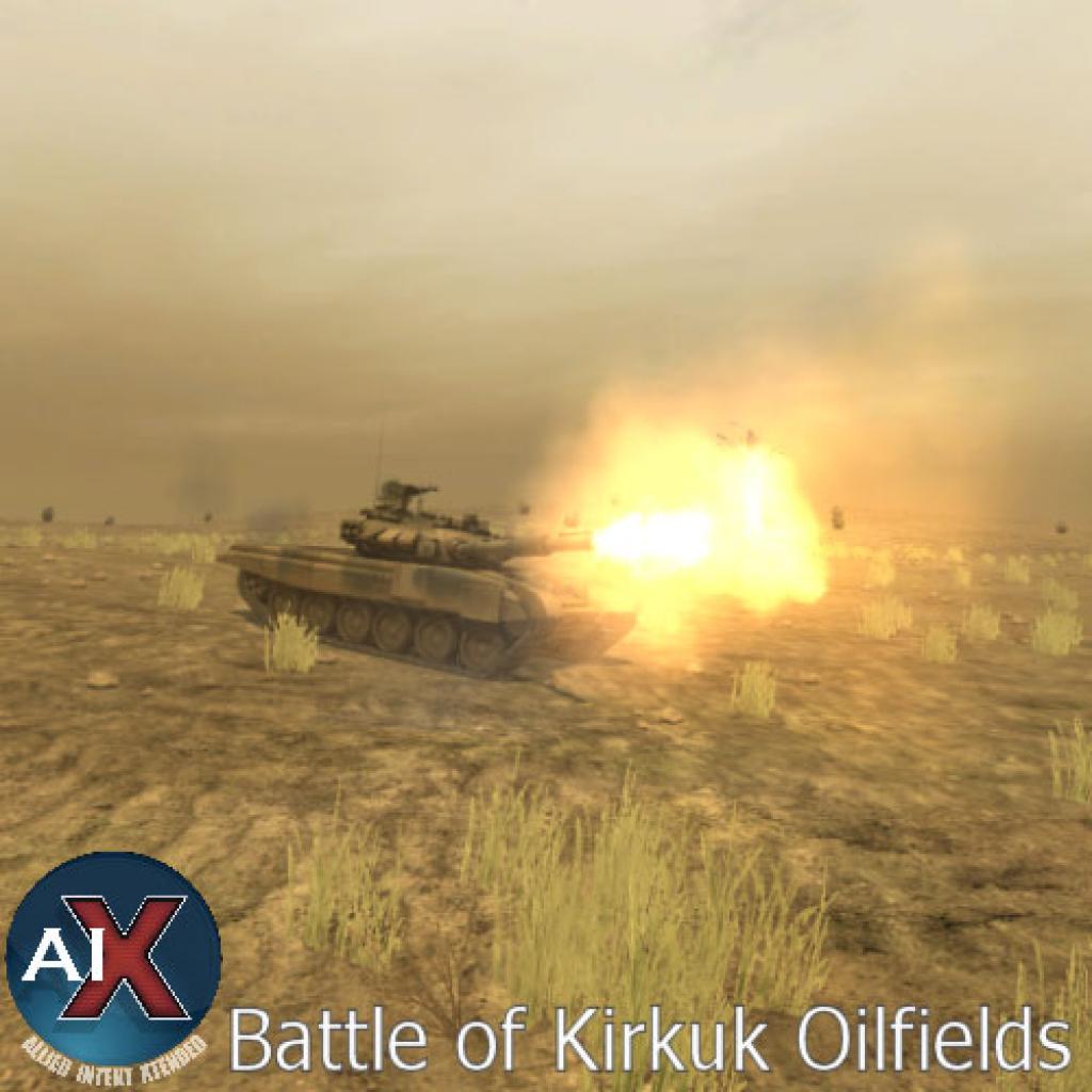 [24/11/2008] Ein Panzer bei der Schlacht um die Kirkuk-Ölfelder.