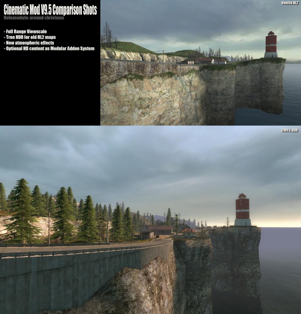 [22/11/2008] Cinematic Mod v9.5: Screenshot aus der alten Version der Half-Life 2-Mod.