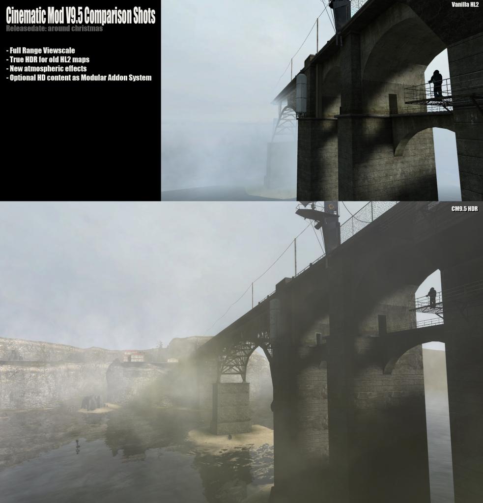 [22/11/2008] Cinematic Mod v9.5: Screenshot aus der alten Version der Half-Life 2-Mod.