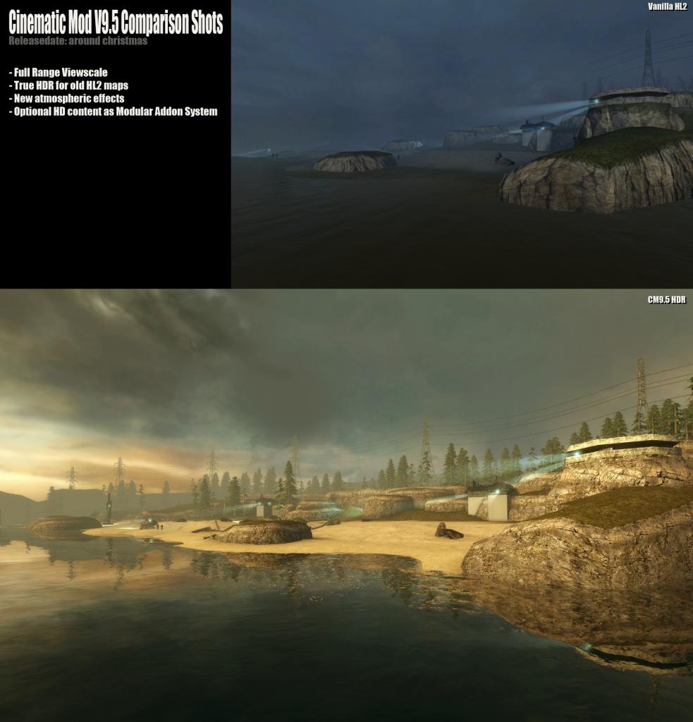 [22/11/2008] Cinematic Mod v9.5: Screenshot aus der alten Version der Half-Life 2-Mod.
