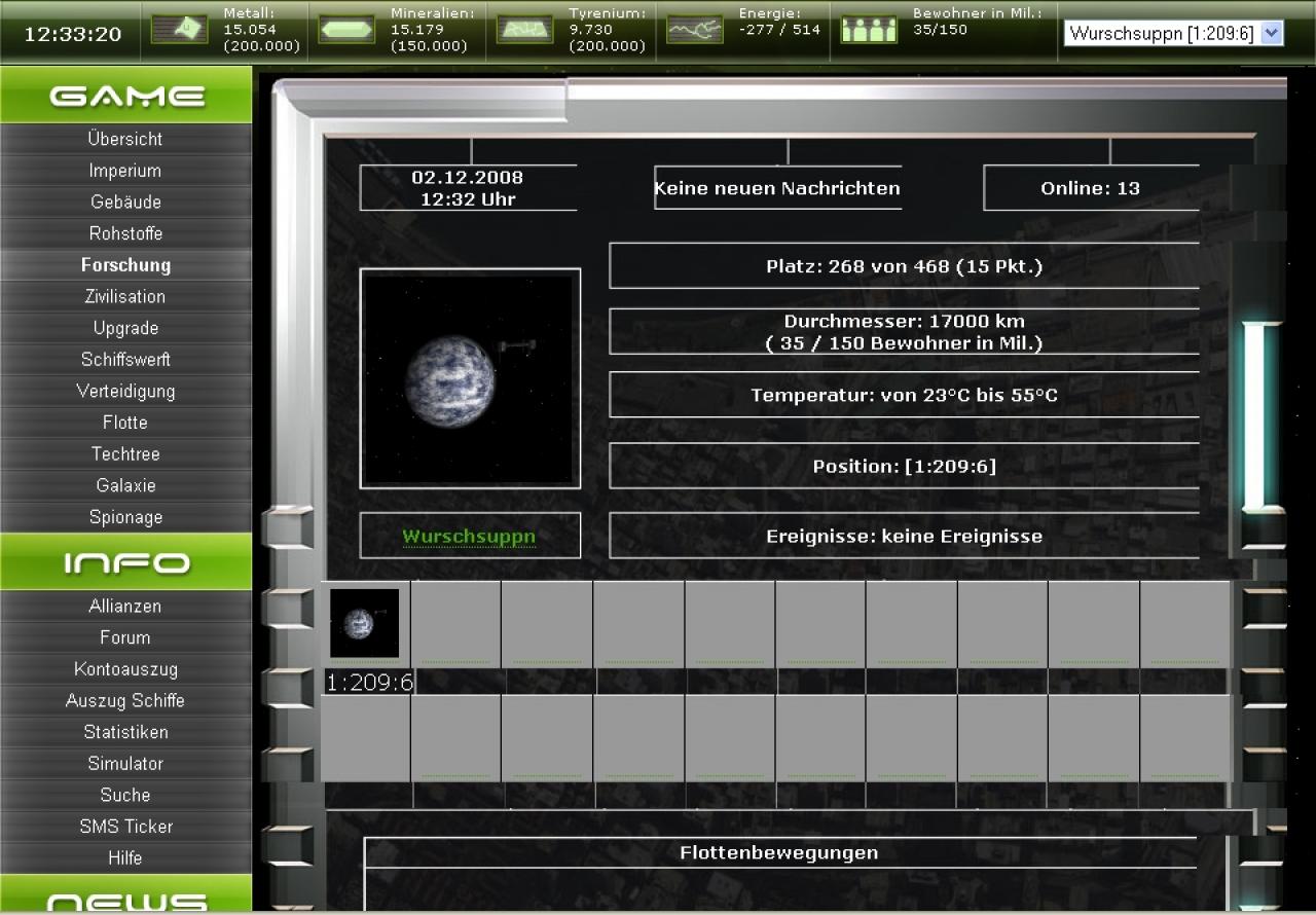 [02/12/2008] Ihr Planet: Größe, Umweltbedingungen und Position