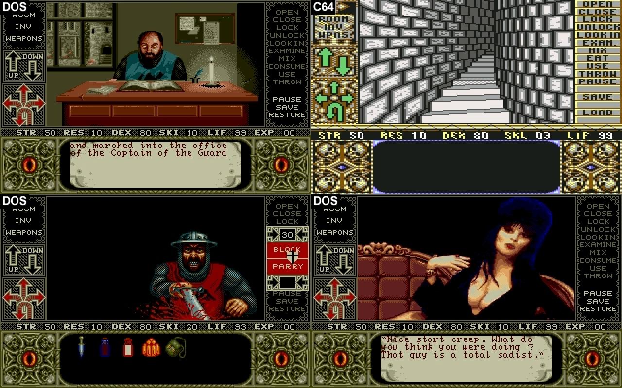 [17/12/2008] Elvira: Mistress of the Dark (Adventure, 1990)Bevor die Woodroffe-Brüder Simon the Sorcerer aus der Taufe hoben, bedachten sie die amerikanische Fernsehmoderatorin Cassandra Peterson, Künstlername 