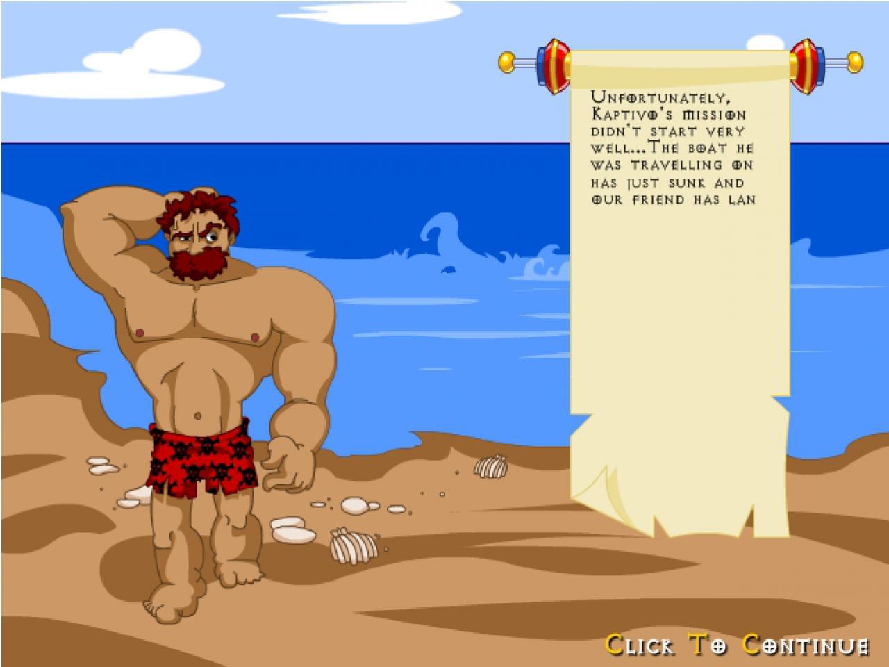 [10/12/2008] Unbewaffnet und fast ohne Kleidung landen Sie am Strand.