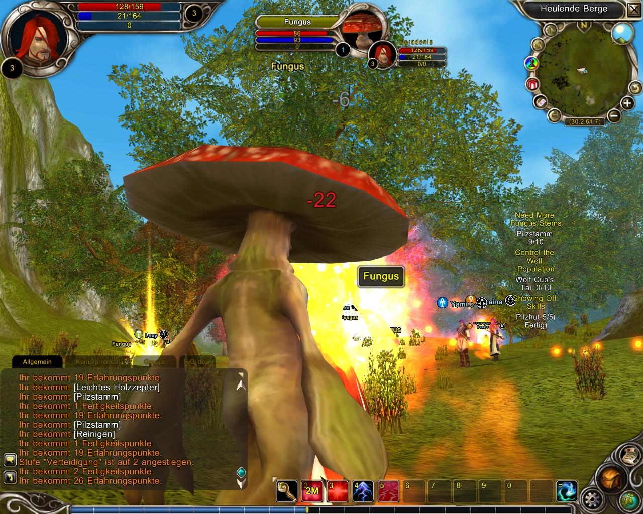 [16/12/2008] Runes of Magic: Achtung, Pilze hauen mitunter arg zu!