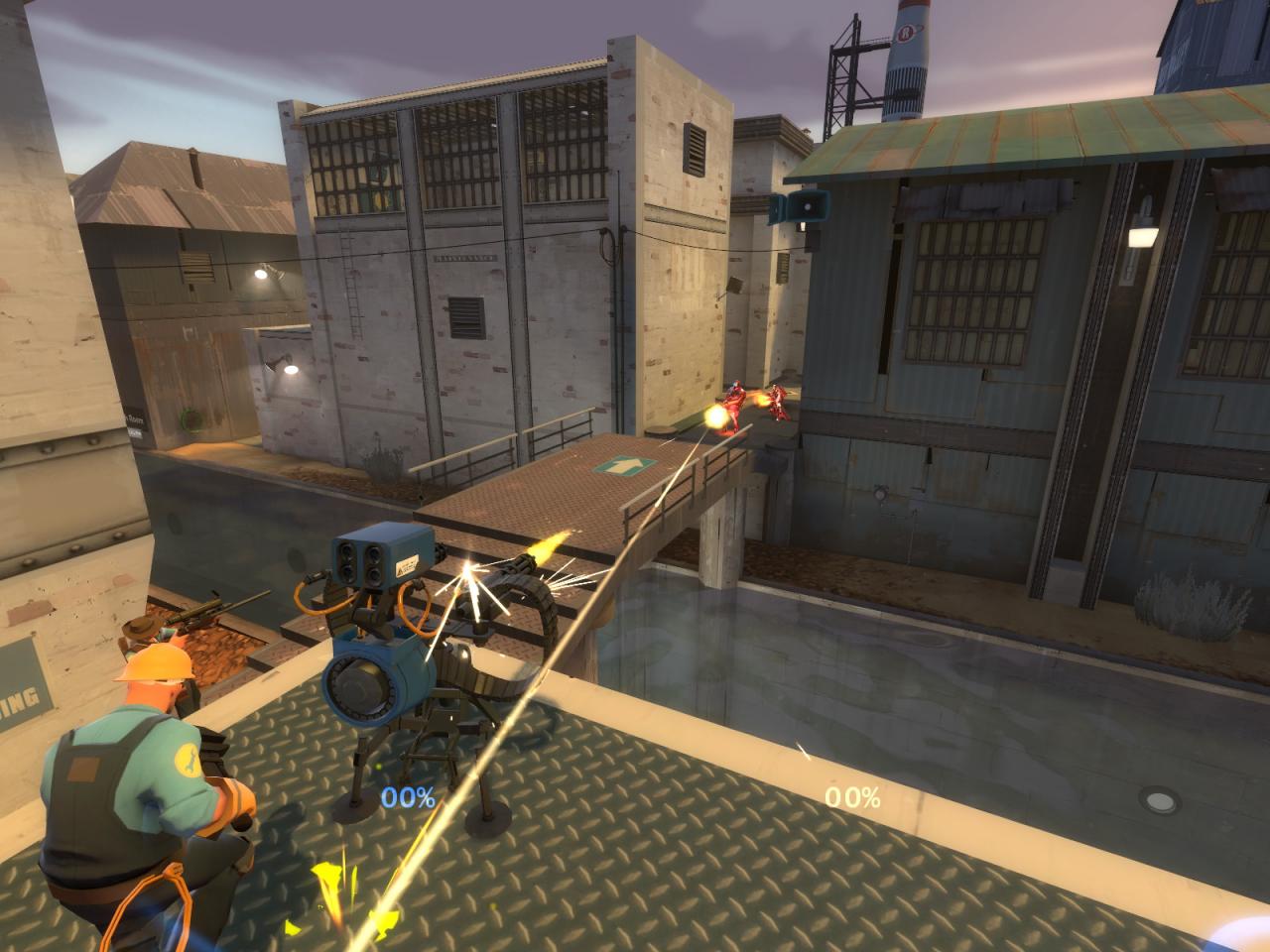 [23/12/2008] Auf der Team Fortress 2-Karte Canalzone prügeln Sie sich um acht Kontrollpunkte.