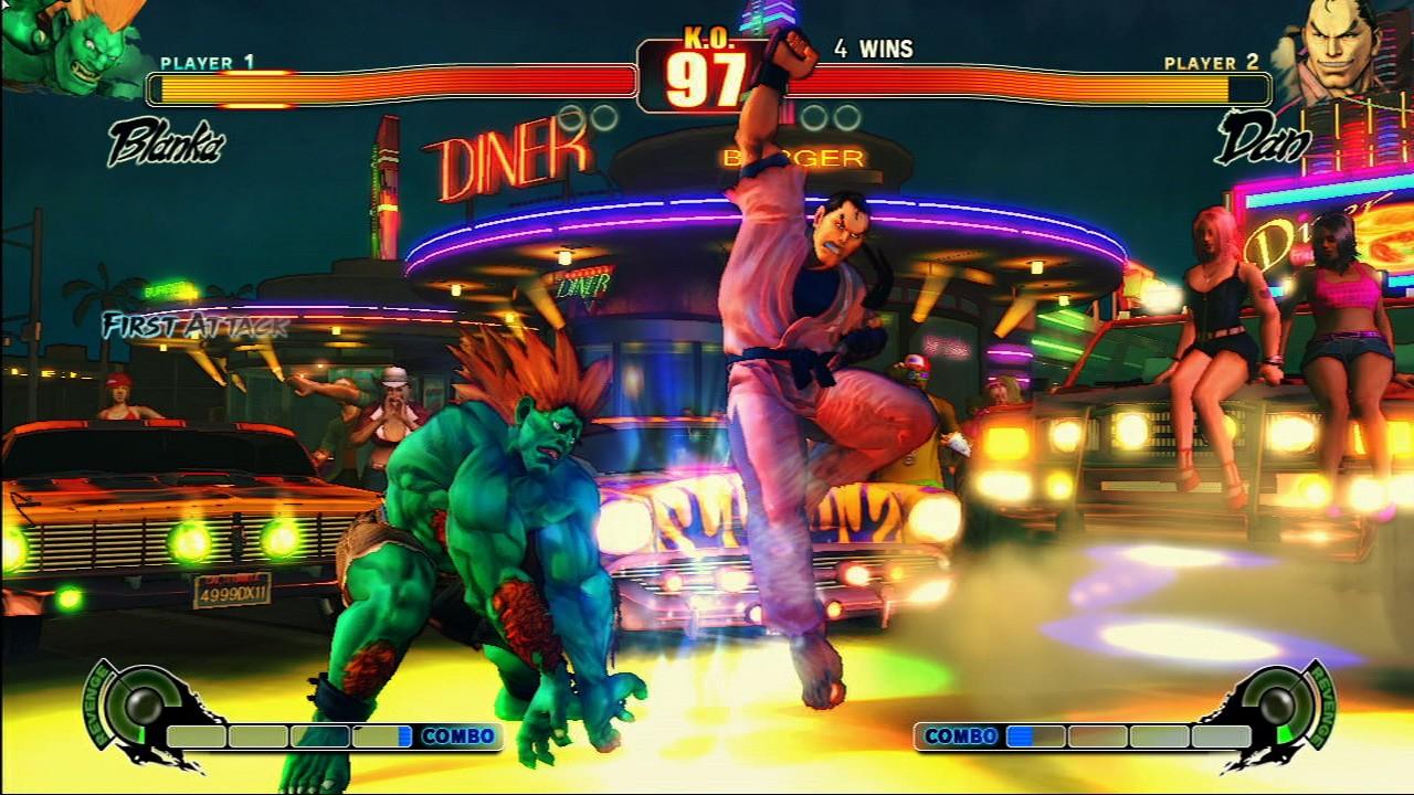 [20/12/2008] PC: Street Fighter 4 ist bunt, schnell und macht Spaß. Die Stages (Spielwelten) glänzen mit schönen Details.