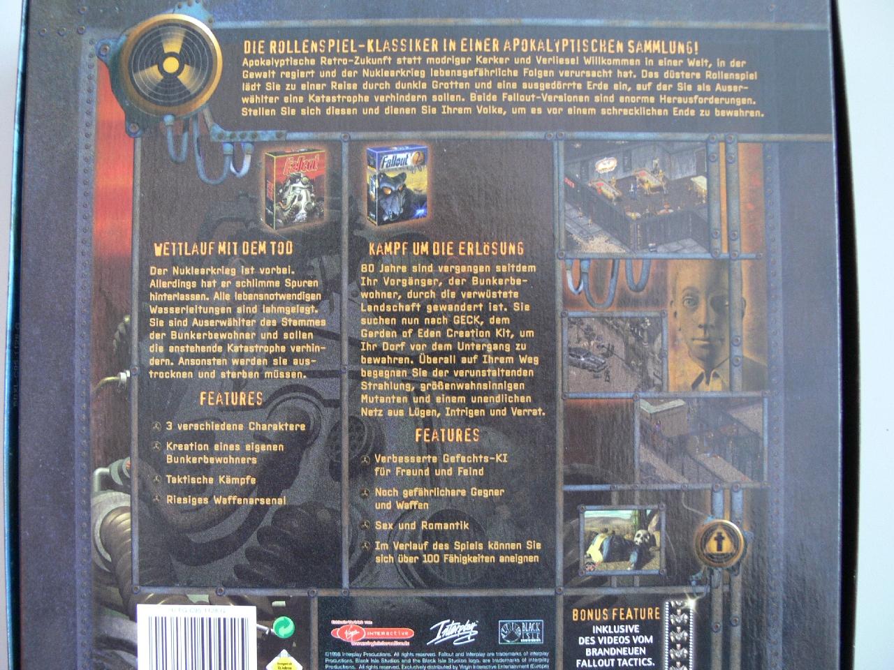 [07/01/2009] Fallout Apokalypse - Fallout (dt.) und Fallout 2 (dt.) in einer Box.