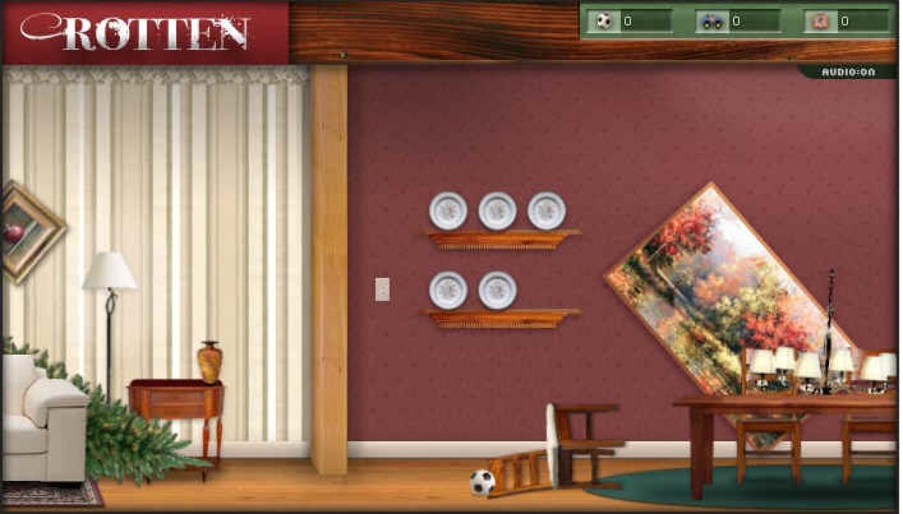 [09/01/2009] Sogar die Esszimmerbilder schießen Sie in Rotten von der Wand.
