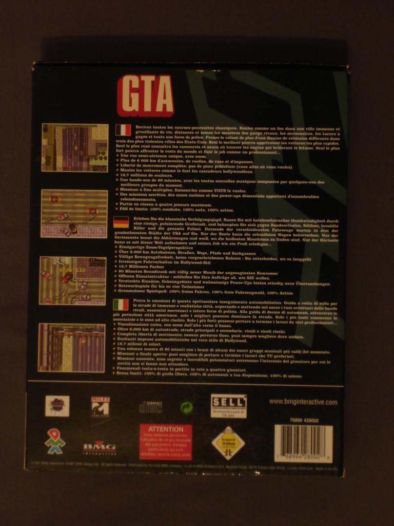 [12/01/2009] Eingesendet von Cornholio aka losheldos aka Fabi (Namen kann man nie genug haben!)Und die GTA-Rückseite.