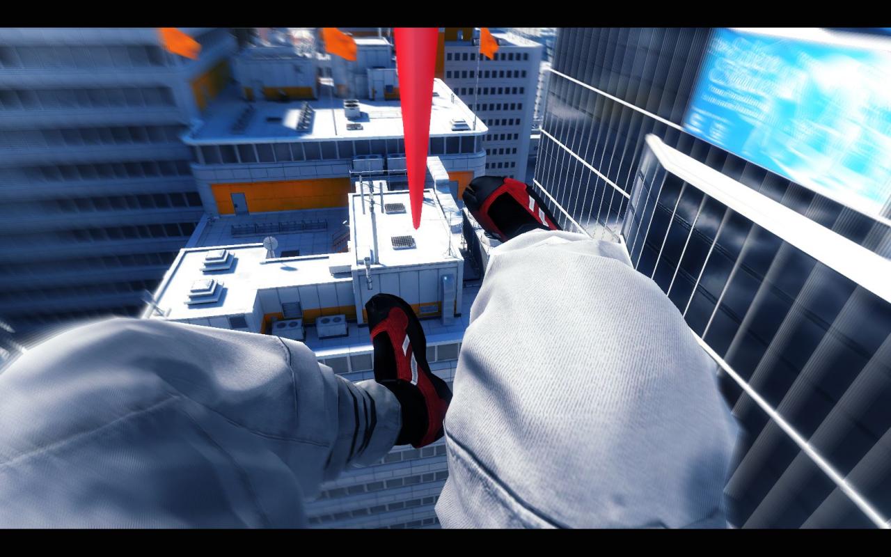 [23/01/2009] In Mirror's Edge spielen wir den Runner Faith, die in dem Überwachungsstaat, in dem sie lebt, ein Verbrechen aufklären und so ihre Schwester retten muss. Als Runner müssen wir über die Dächer der Stadt springen, um möglichst schnell von einem Ort zum nächsten zu kommen.